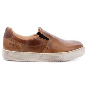 Bed Stu Tan Leather Slip-On Sneakers